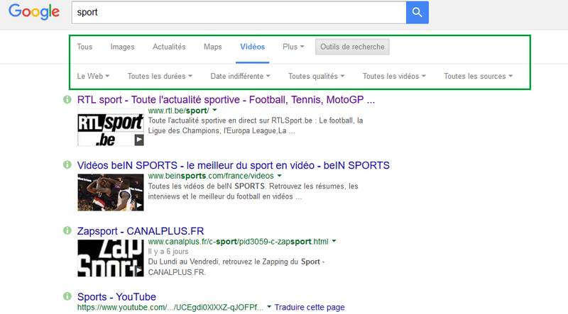 Les différents outils de Google Vidéo