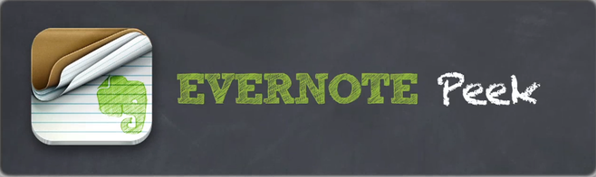Evernote Peek