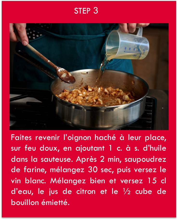 ajoutez les autres ingrédients