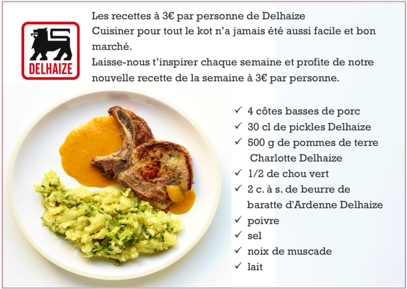 Descriptif recette de la côte de porc