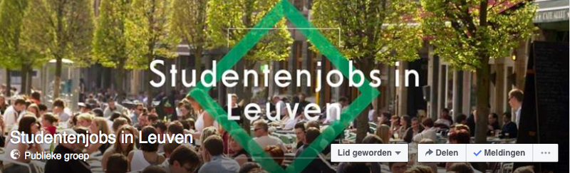 studentenjob in Leuven facebook