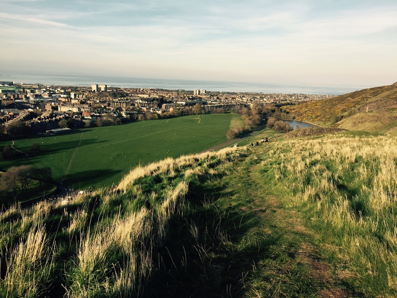 Arthur's seat vue sur Edimbourg