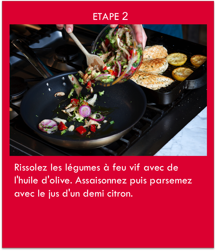 Saute les légumes