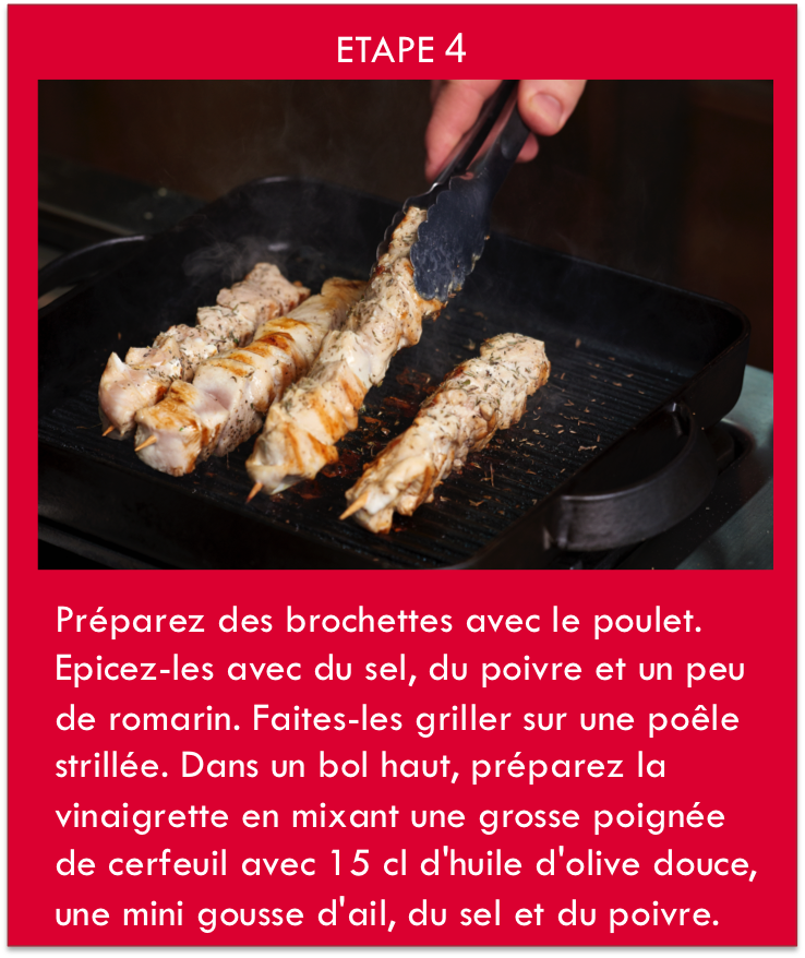 brochette de poulet