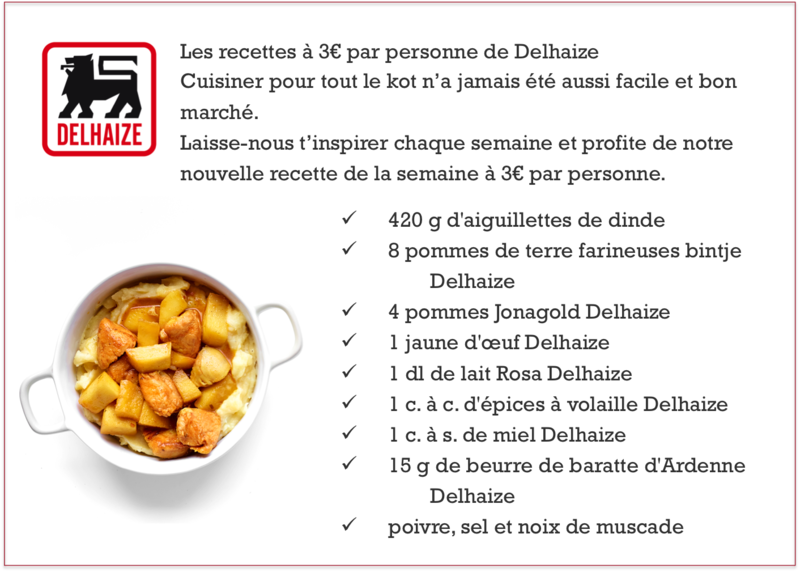 recette pour le kot