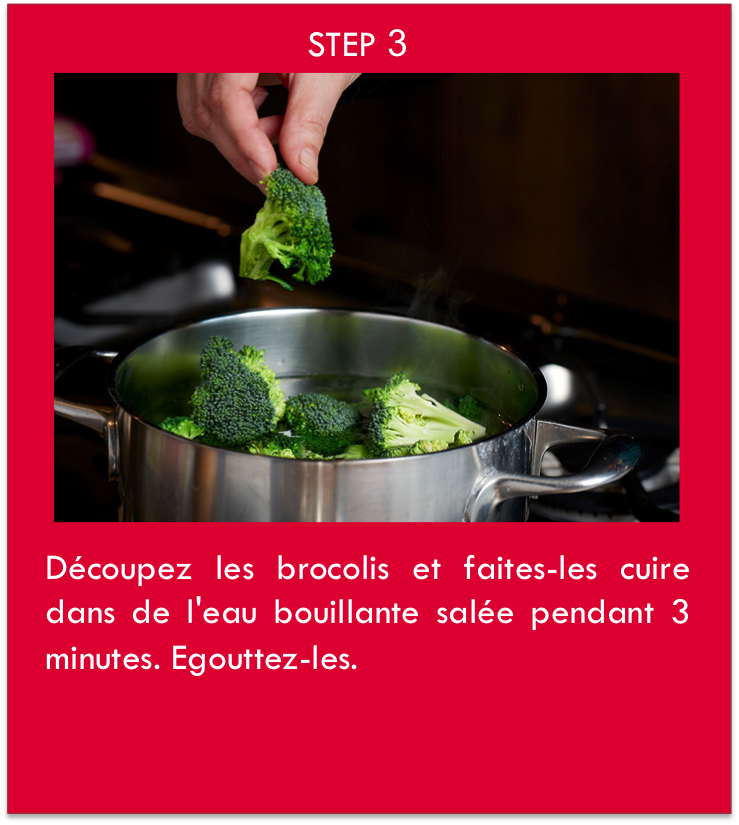 faire cuire des brocolis