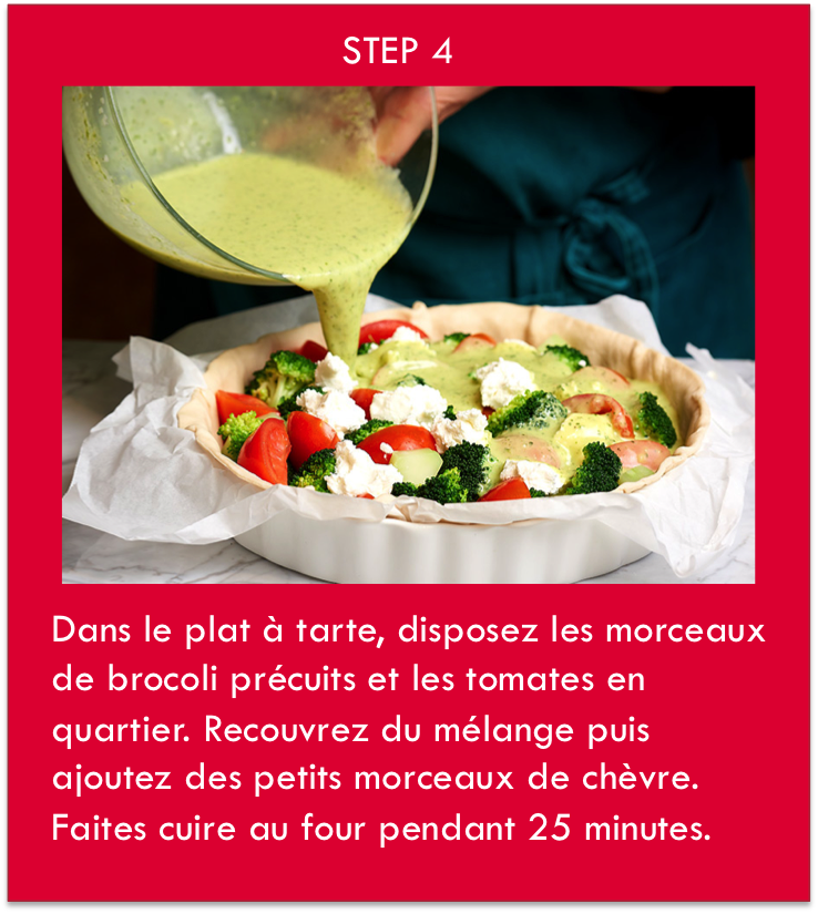 faire cuire une quiche