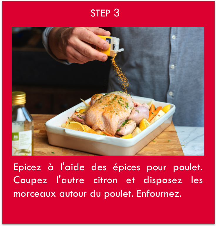 épicer le poulet