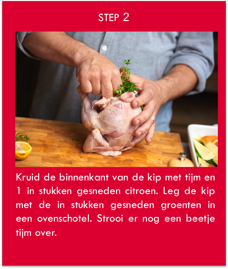kip met tijm