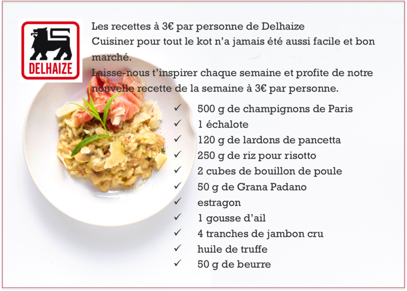 recette pour le kot