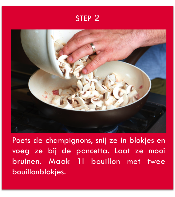 champignons poetsen