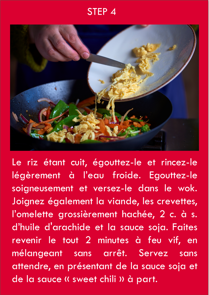 Step 4 : Riz sauté "Terre et Mer"