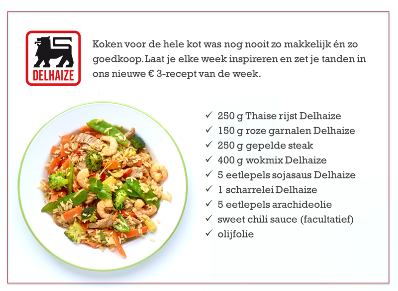 Het recept van de week : Gebakken rijst 'land en zee'