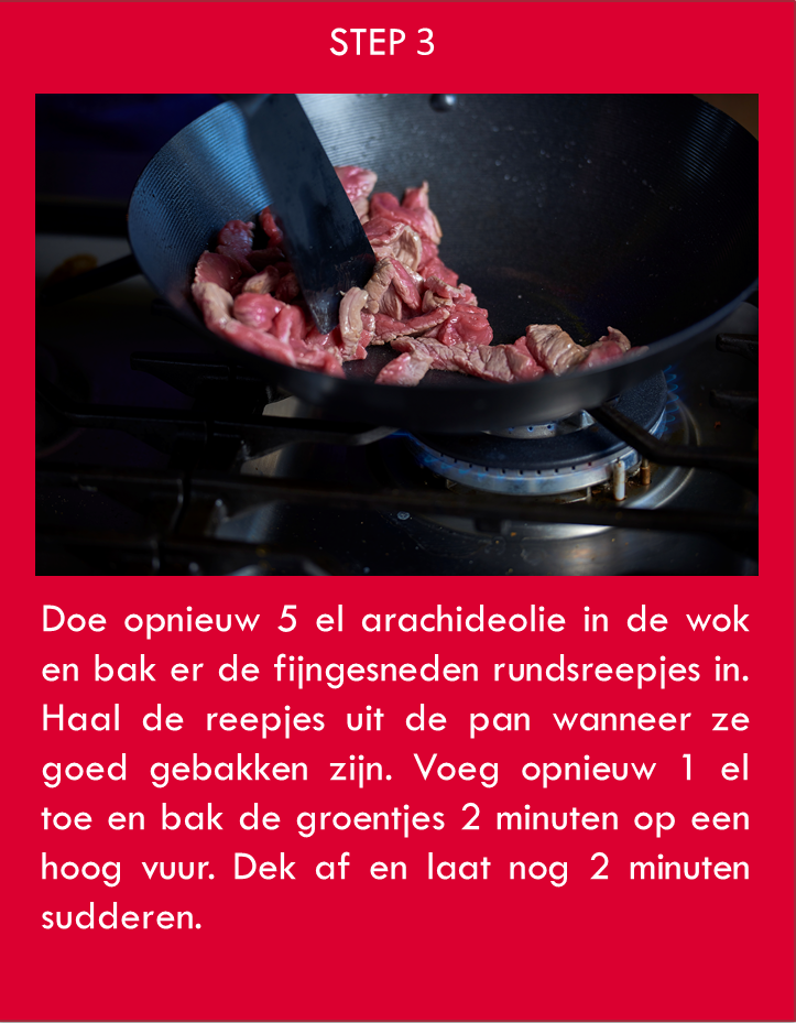 Step 3 : Gebakken rijst 'land en zee'