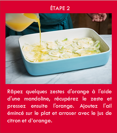 Râpez quelques zestes d'oranges