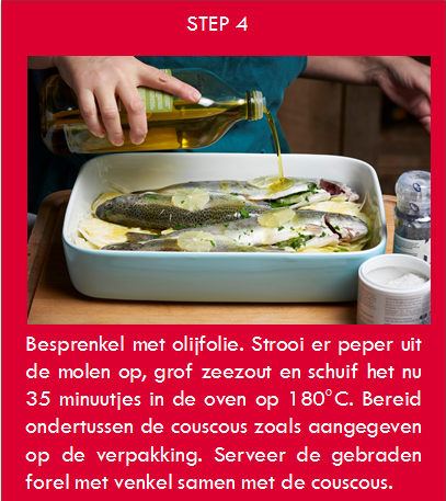 Besprenkel met olijfolie