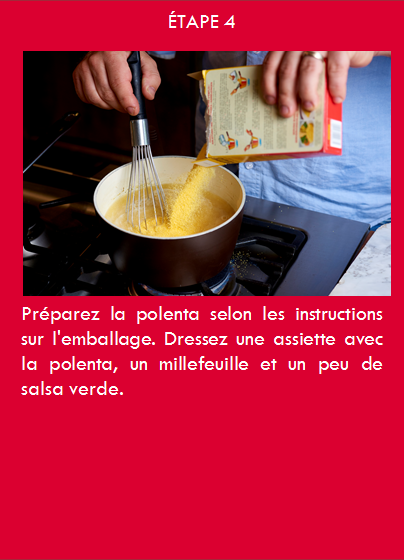 Préparez la polenta