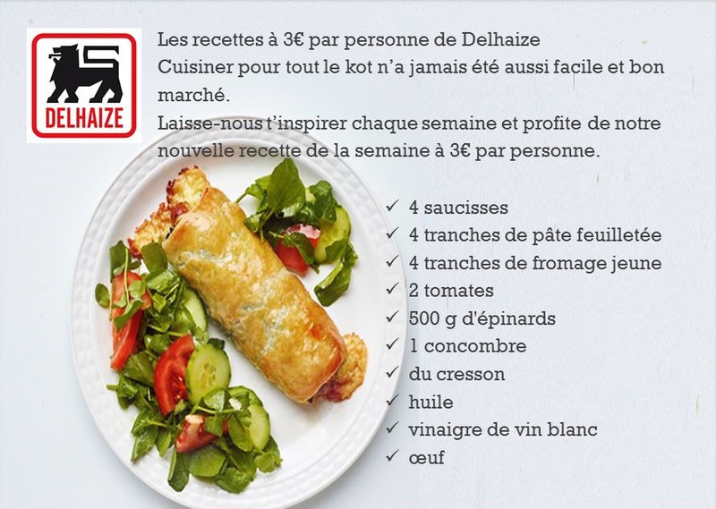 Recette à 3€ Feuilleté de saucisse aux épinards