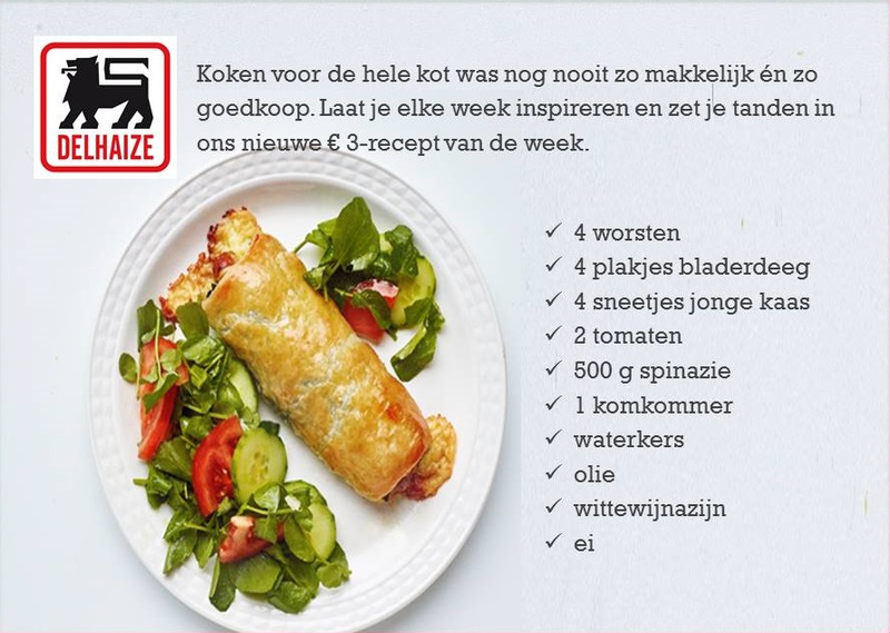 Worstenbroodje met spinazie