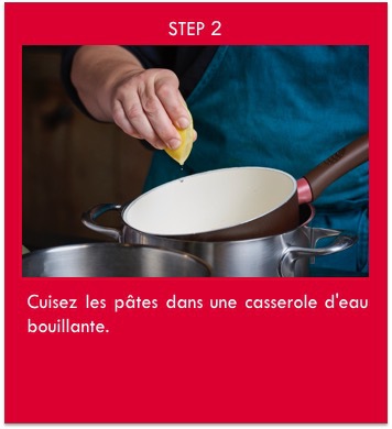 cuisez les pâtes