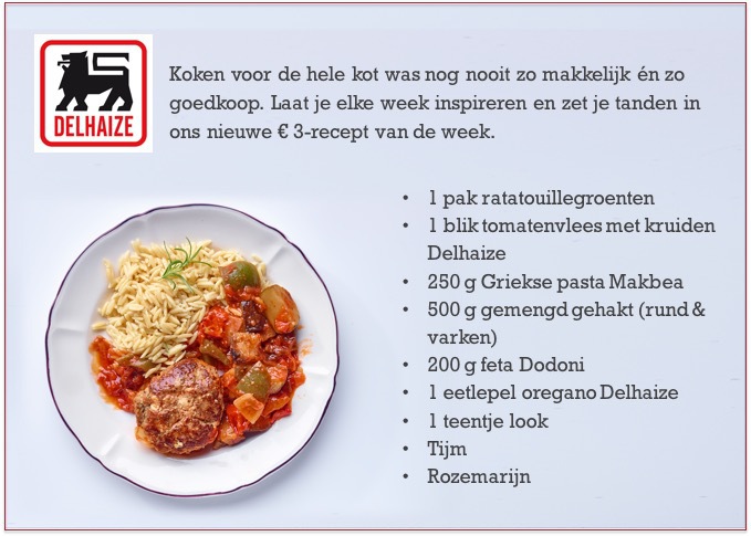 drie euro recept van de week