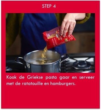 step 4 kook de Griekse pasta