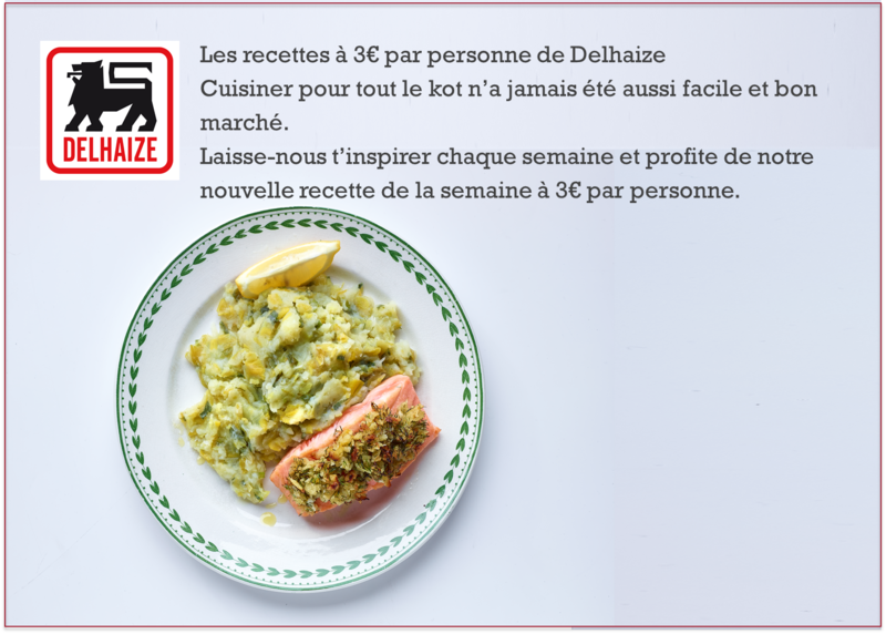 Recette à 3€ Saumon en croûte et stoemp