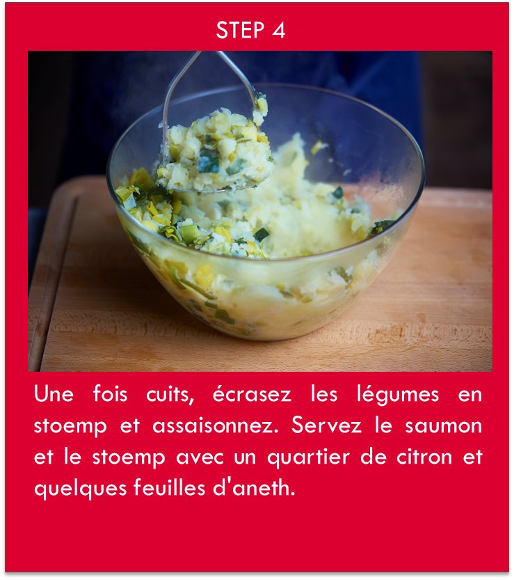 Recette à 3€ :Saumon en croûte et stoemp