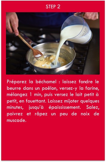 étape 2 préparez la béchamel